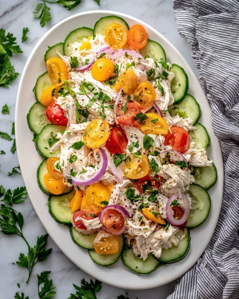 Chicken & Summer Veggie Cottage Cheese Salad Recipe