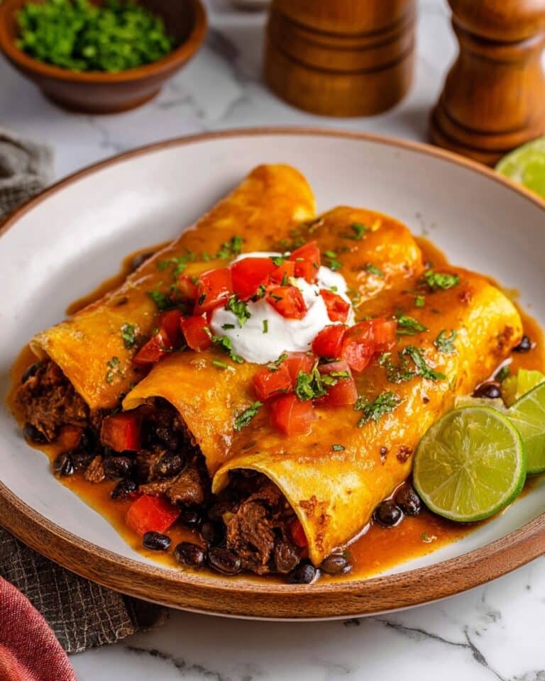 Steak Enchiladas with Cheesy Oven-Baked Mexican Flavor Recipe