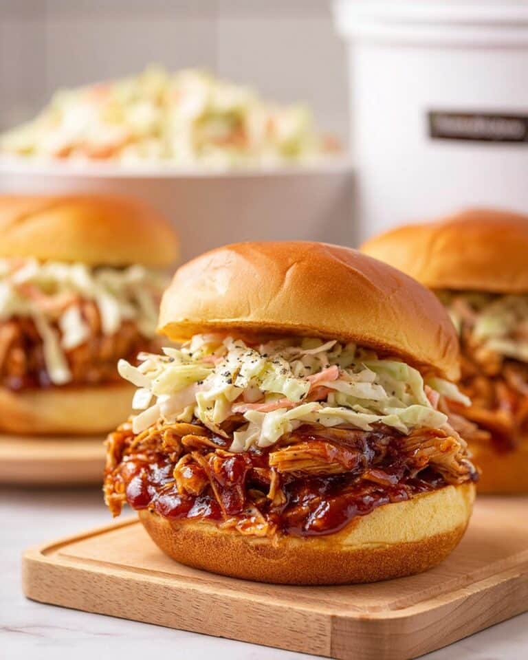 Crockpot Apple Butter BBQ Pulled Chicken Recipe