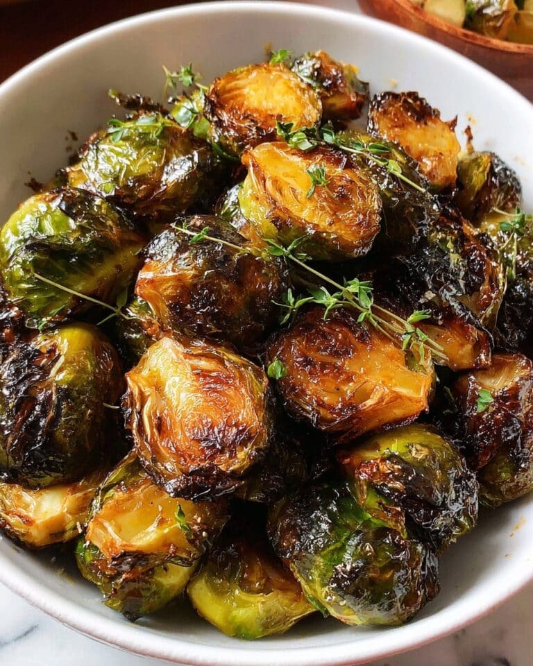 Honey Balsamic Roasted Brussels Sprouts Recipe