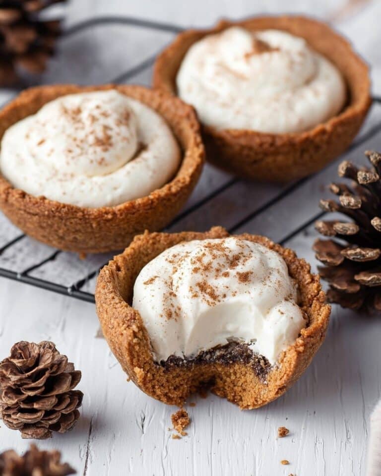 Eggnog Cheesecake Cookie Cups Recipe