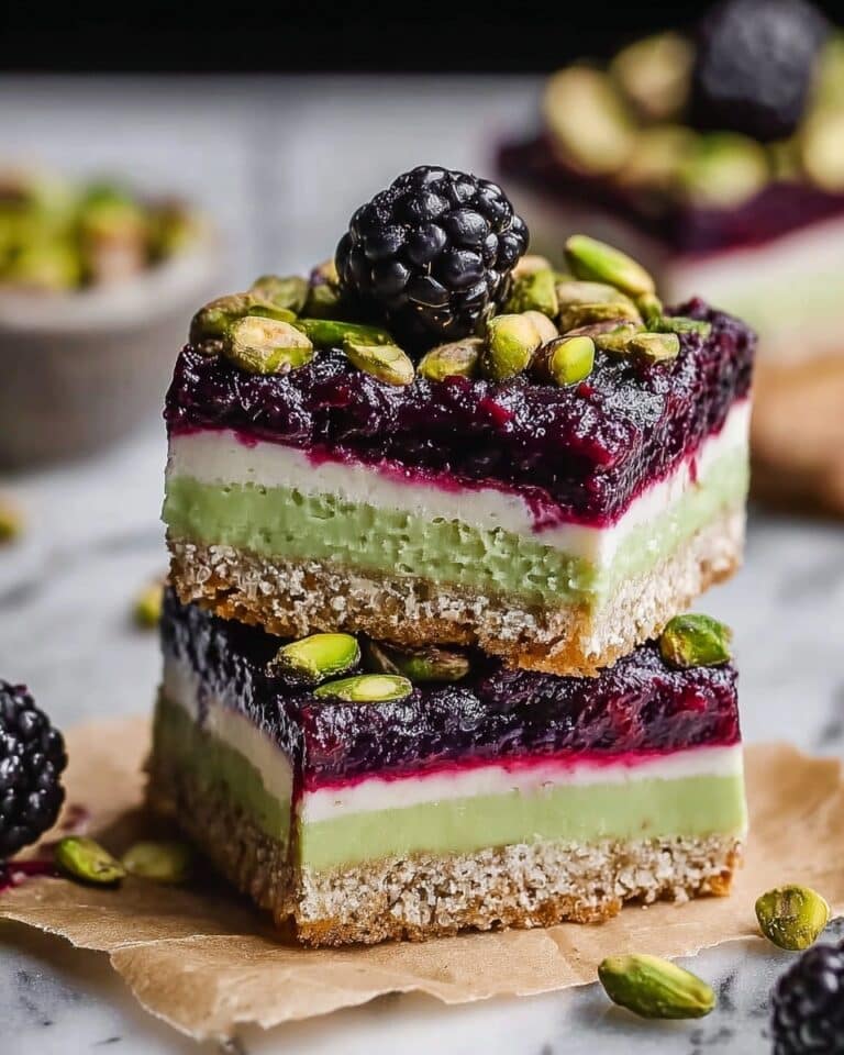 Blackberry Pistachio Dream Bars Recipe