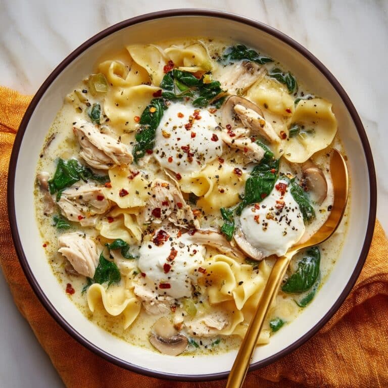 White Chicken Lasagna Soup Recipe