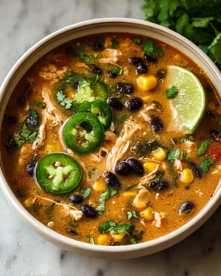 Chicken Poblano and Black Bean Soup Recipe