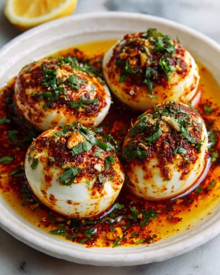 Cajun Boiled Eggs with Spicy Garlic Butter Sauce: Keto Late-Night Snack Recipe