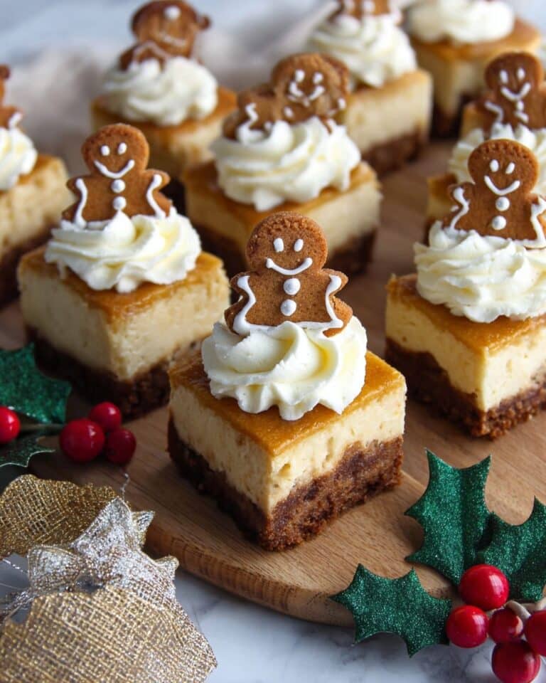 Gingerbread Cheesecake Bars with Gingersnap Crust Recipe