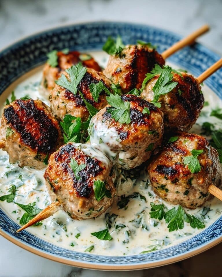 Juicy Chicken Kofta with Garlic Yogurt Sauce Recipe