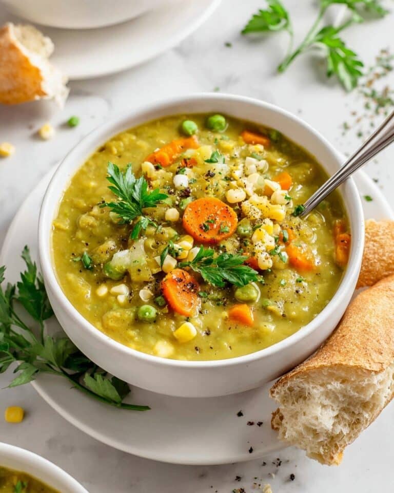 Vegan Split Pea Soup with Sweet Potatoes and Carrots Recipe