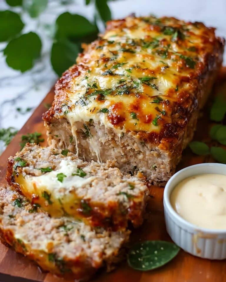 Melt-in-Your-Mouth Garlic Parmesan Chicken Meatloaf Recipe
