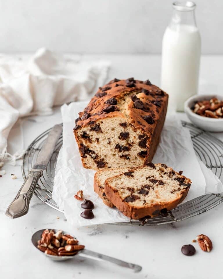 Sourdough Discard Banana Bread with Chocolate Chips Recipe