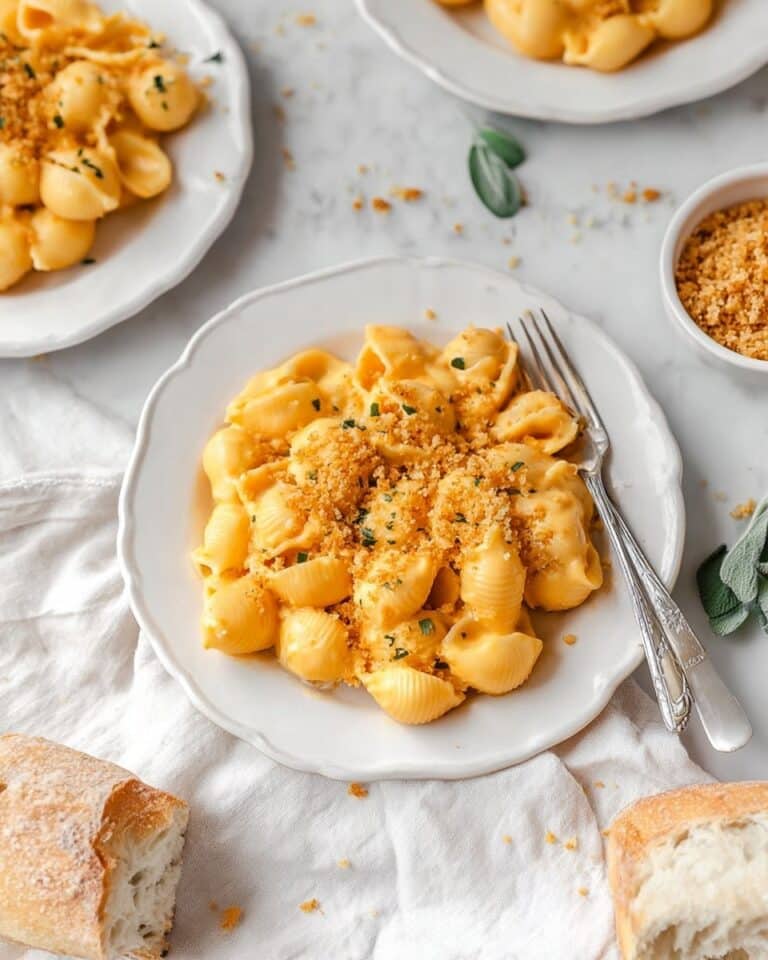 Butternut Squash Mac and Cheese with Toasted Sage Breadcrumbs Recipe