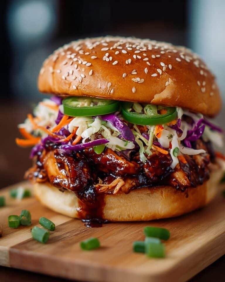 Korean BBQ Chicken Sandwich with Zesty Cabbage Slaw Recipe