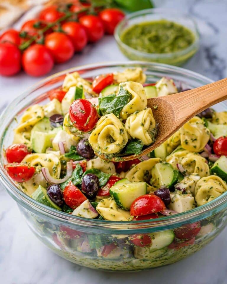 Tortellini Pesto Pasta Salad Recipe