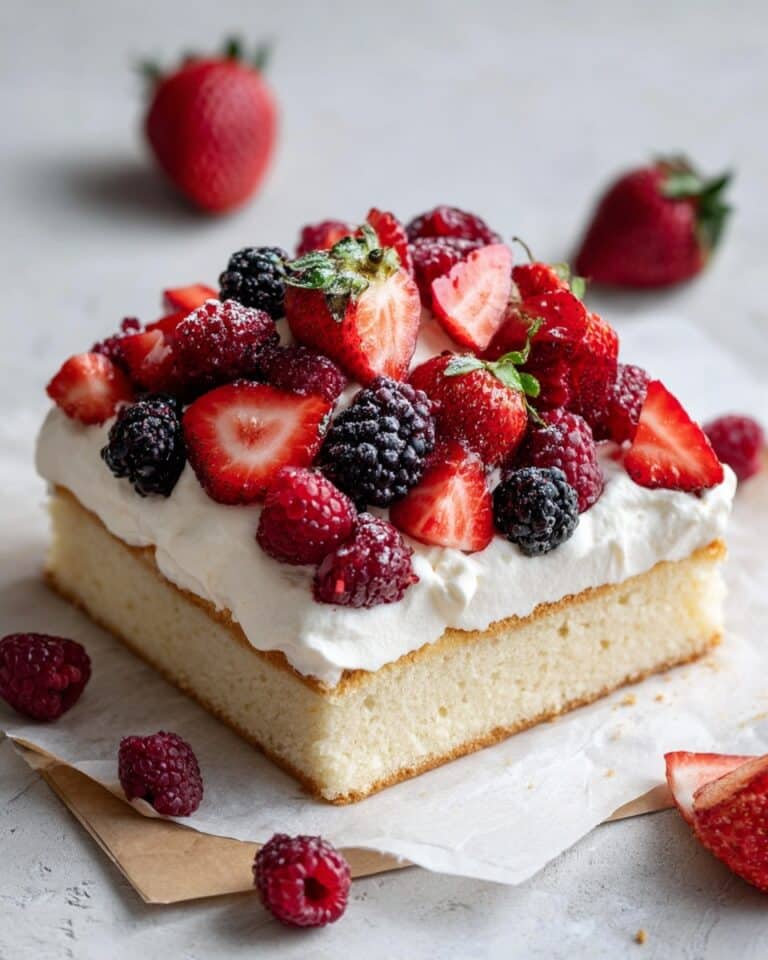 Lemon Berry Mascarpone Cake Recipe