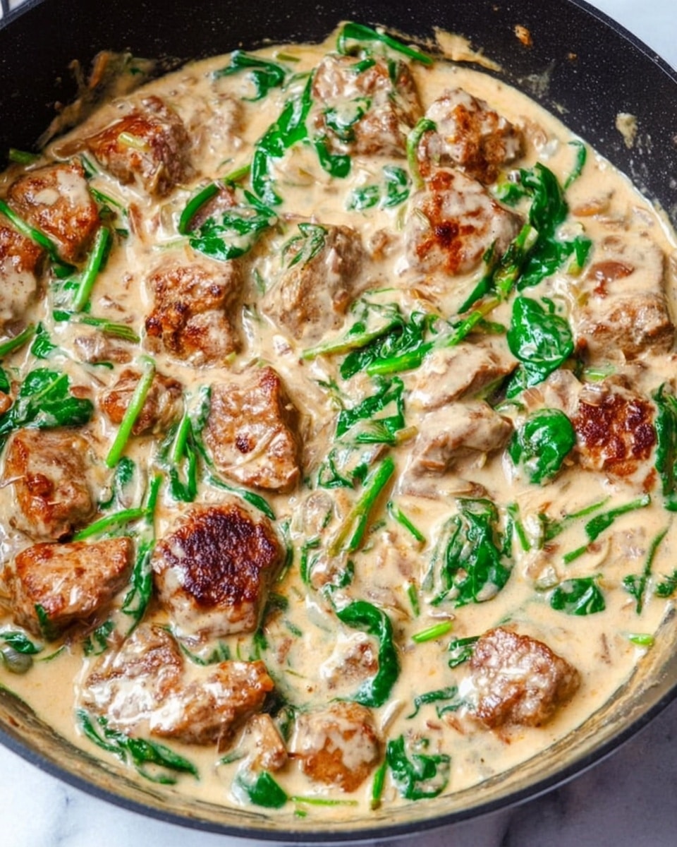 A white plate filled with a base layer of white rice with a light brown sauce mixed in, topped with pieces of browned chicken covered in a creamy beige sauce that has visible small chunks of onion and herbs. Fresh green chopped herbs are sprinkled on top, adding a bright color contrast. The dish rests on a white marbled surface. Photo taken with an iphone --ar 4:5 --v 7